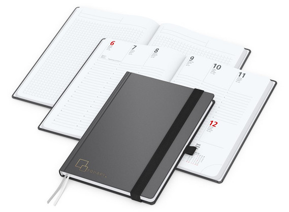 Weekly Planner Vision-Hybrid White Bestseller incl. Embossing