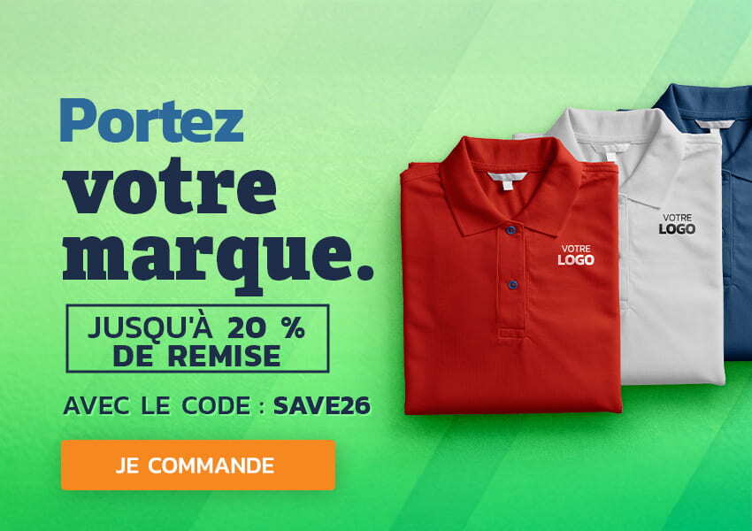 PORTEZ VOTRE MARQUE JUSQUÀ 20 % DE REMISE