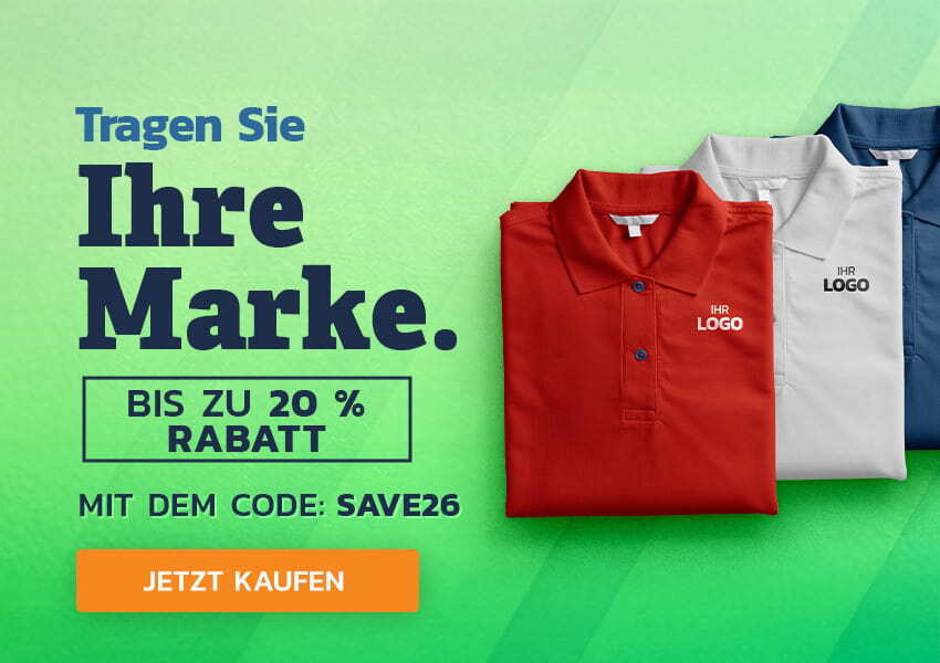 TRAGEN SIE IHRE MARKE BIS ZU 20 % RABATT