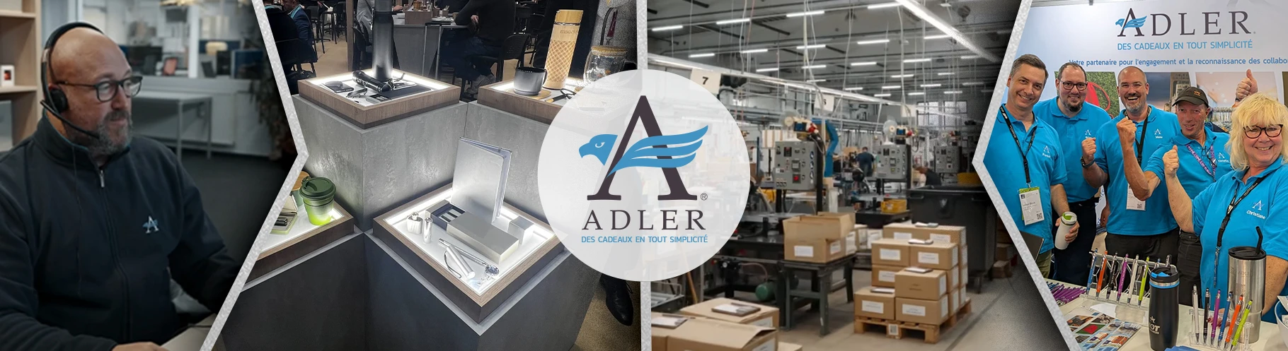 Histoire de Cadeaux d’Affaires ADLER entreprise d'objets publicitaires