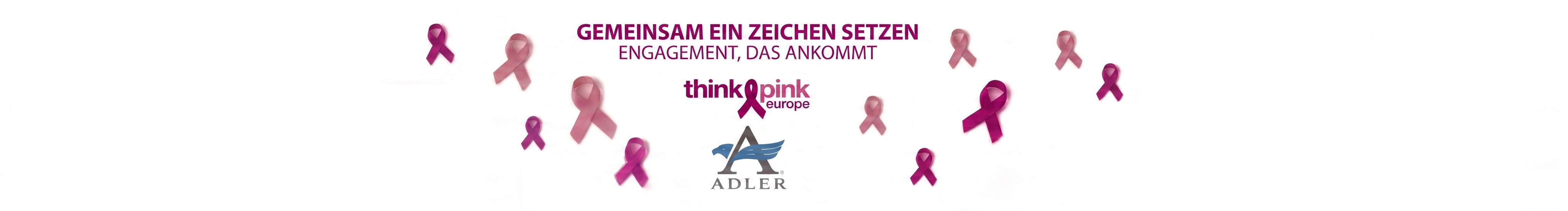 Kooperation ADLER und Think Pink