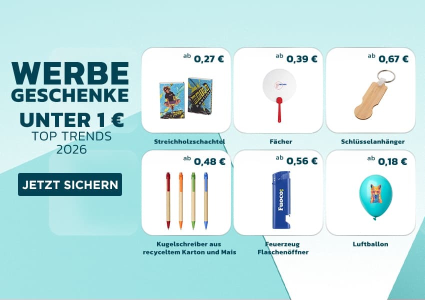 Werbegeschenke unter 1 €