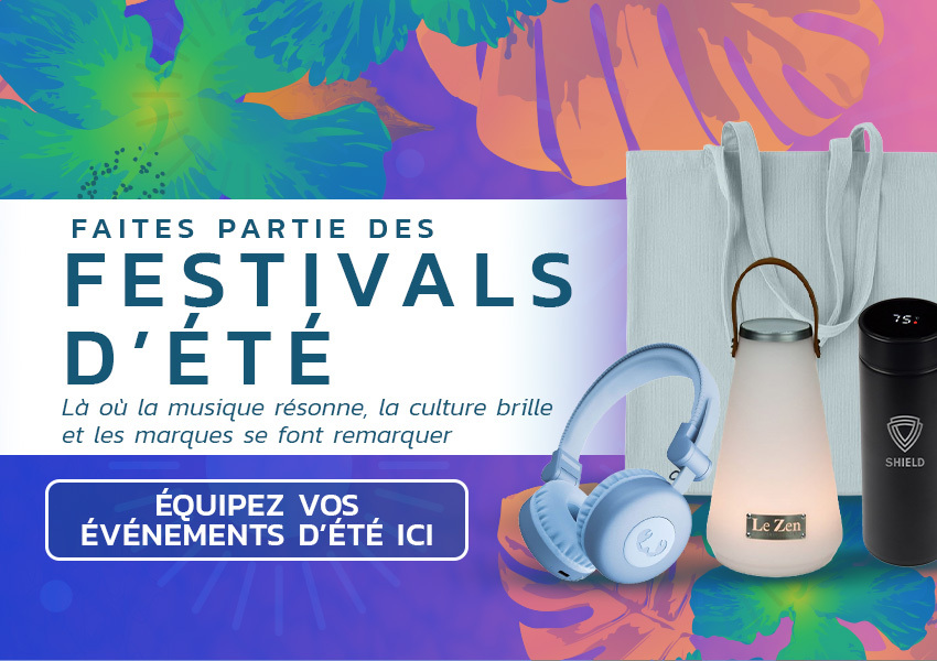 Goodies & objets pour votre festival d'été