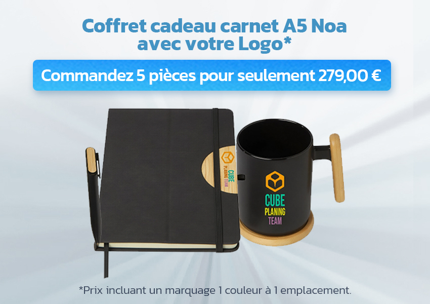 Coffret cadeau carnet A5 Noa