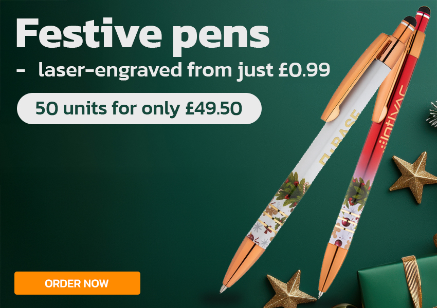Pens & Stationery with Christmas Design