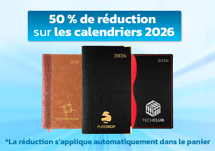 50 % réduction sur les calendriers 2026