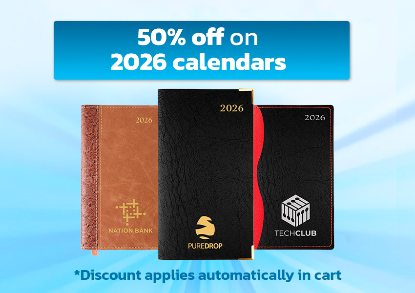50% off on 2026 calendars