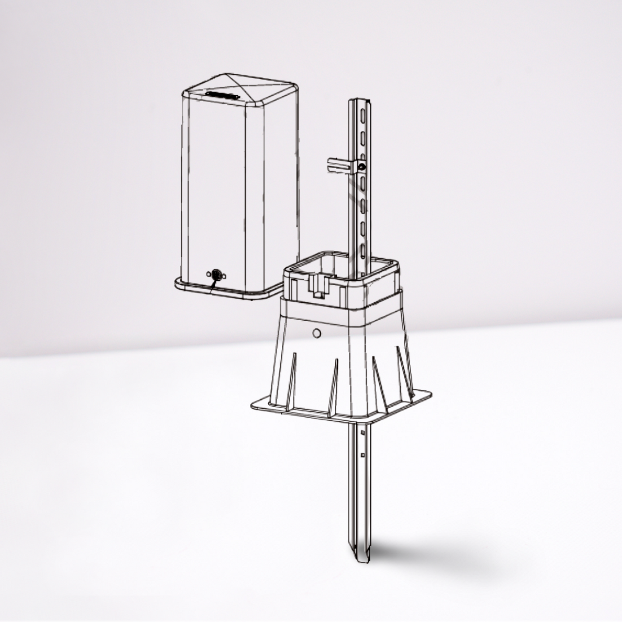 Diversified Control PL08082537 -1001-RS Pedestal