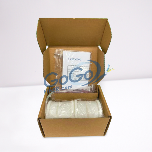 Corning Clearcurve CID-KNZ09
2 x 1000 ft. reels of ClearCurve® ZBL 900 μm nylon jacketed Fiber (ITU-T G.657.A2/B3)  
2 x 50 Corner Clip Type A - Part # CID-CLA050
2 x 50 Corner Clip Type B - Part # CID-CLB050
