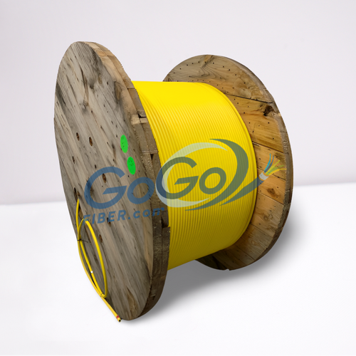 24ct Commscope 760127886 | P-024-DZ-8W-FSUYL, TeraSPEED® Plenum Distribution, interlocking aluminum armored with plenum jacket, Singlemode,  8,370'  357645