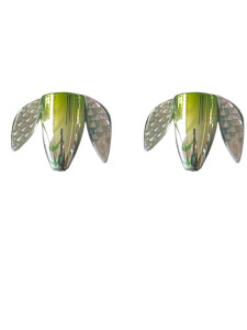 Chrome Lucky Charm Wobble Spin Large 2 Pack