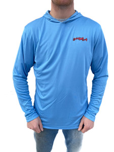 PERFORMANCE HOODED LONG SLEEVE SHIRT- MEDIUM