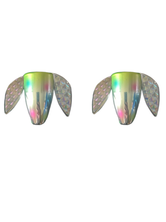 Chrome Wonderbread Wobble Spin Large 2 Pack