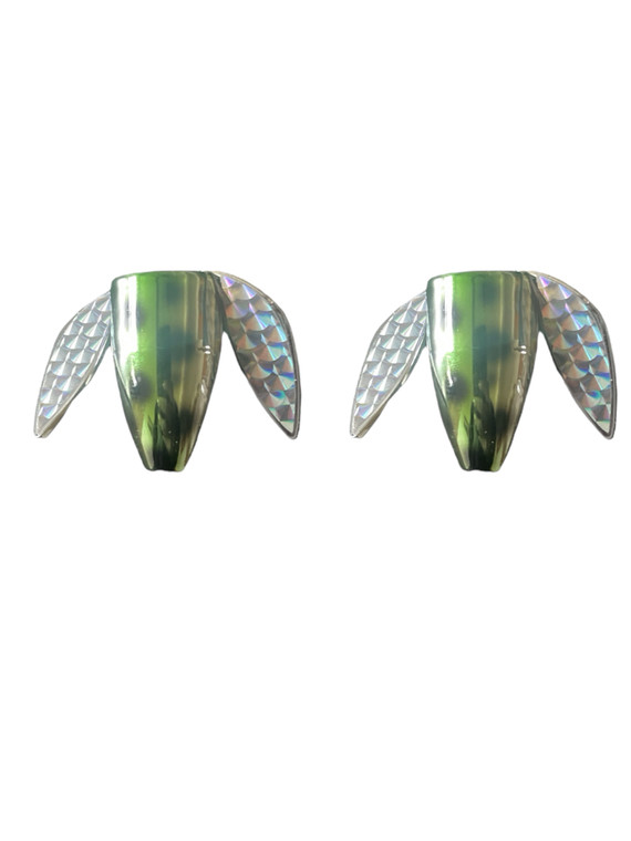 Chrome Super Frog Wobble Spin Large 2 Pack