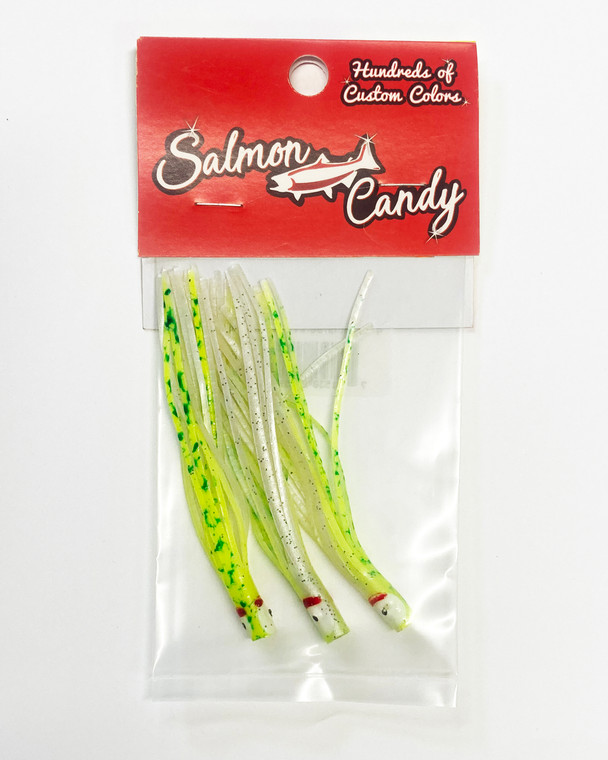4" Needle Fish, Light Green/White UV-3 pack