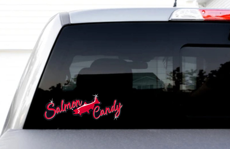 SALMON CANDY-2.5" X 6 Sticker