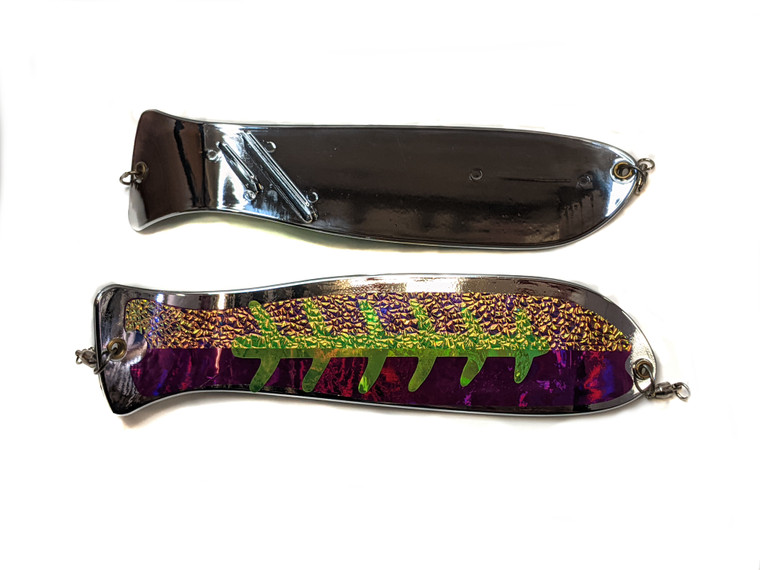 Purple Stud UV Fish Blade 12 inch