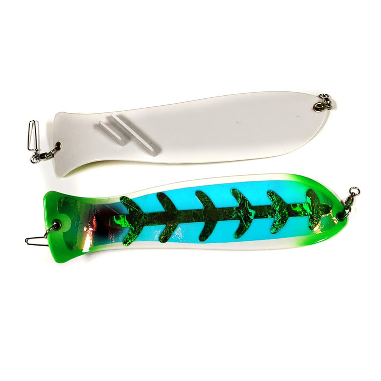 White Green Jeans UV Fish Blade 12 inch