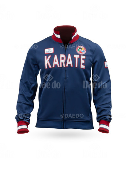 KARATE SLIM JACKET NAVY BLUE WKF
