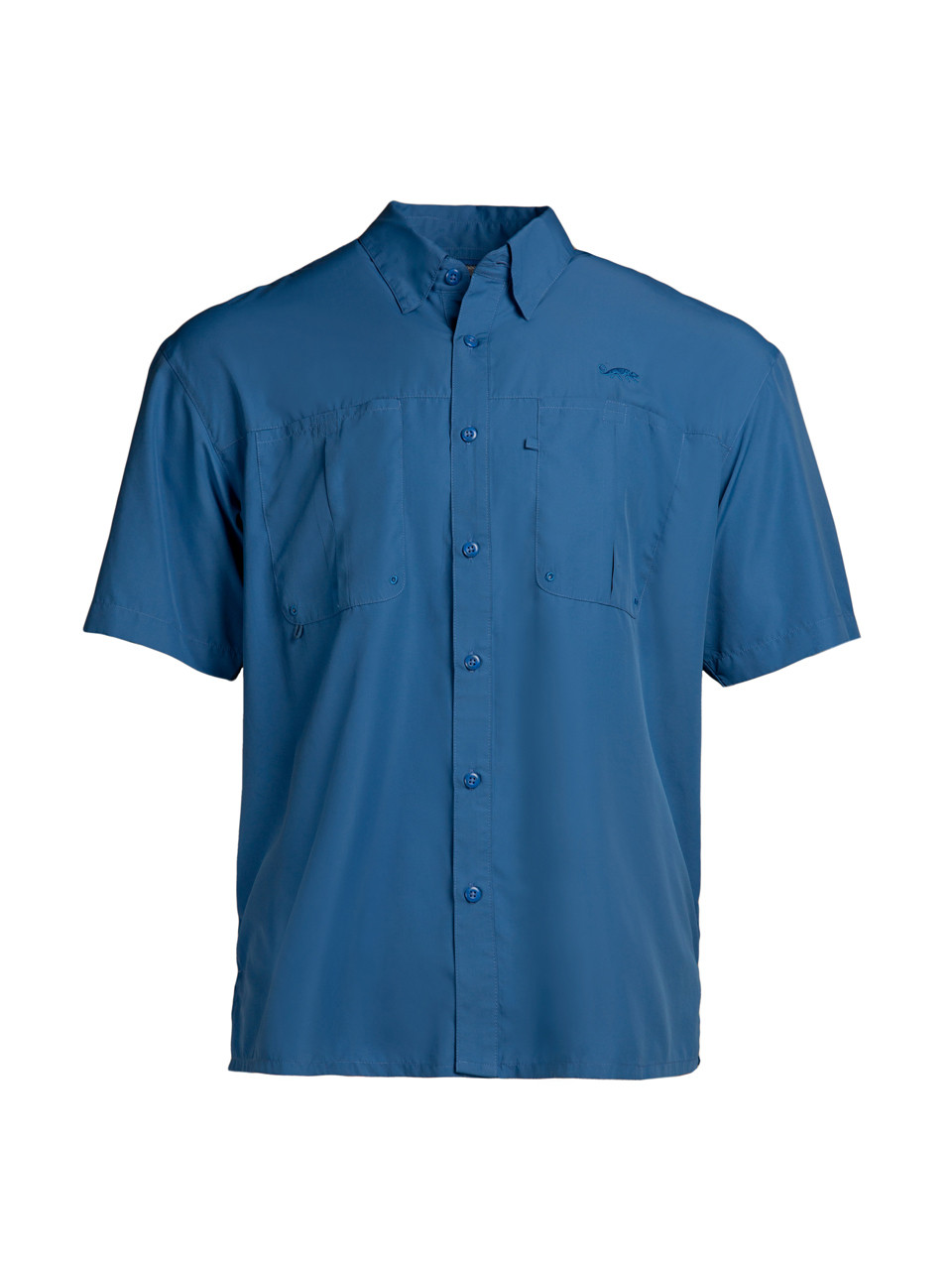 Intracoastal Short Sleeve Fishing Shirt by Natural Gear - Size S, Light Blue