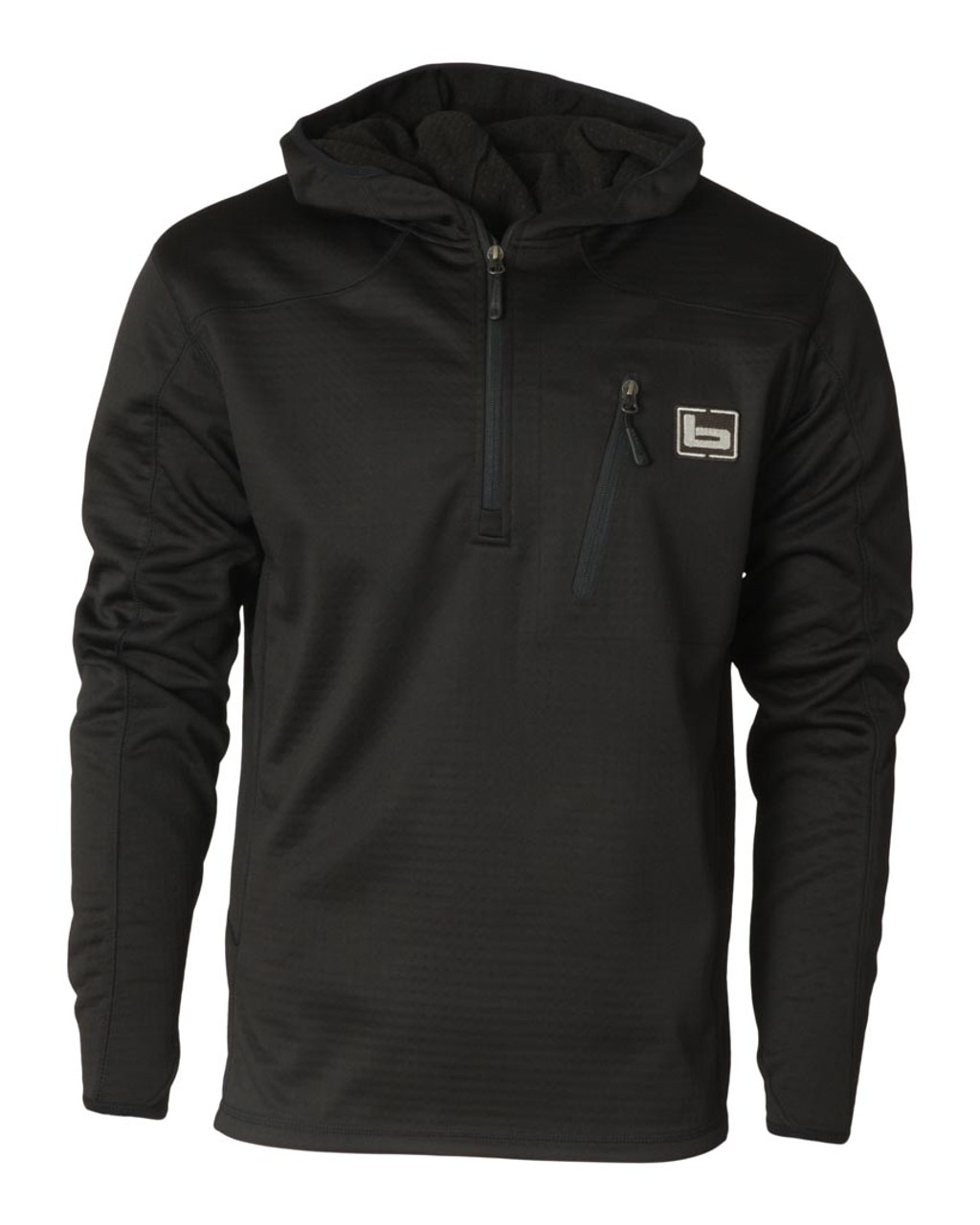 Hooded Mid Layer Fleece Pullover by Banded