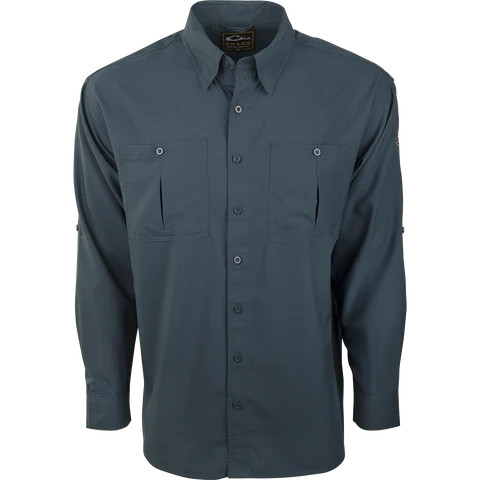 Flyweight Shirt Long Sleeve Shirt by Drake Waterfowl DRAKE DS7001 Flyweight Shirt Long Sleeve Shirt by Drake Waterfowl DRAKE DS7001