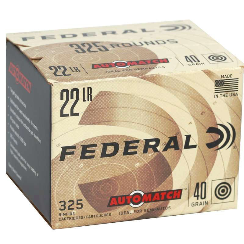 Federal .22 LR 40gr LRN – 325rd
