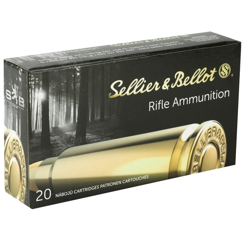 Soft Point Sellier & Bellot 2,625 fps 7.62x54R 180 Grain Semi Jacketed Soft Point ...