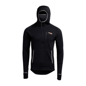 Men's Fanatic Hoodie by Sitka - Black Front Men's Fanatic Hoodie by Sitka - Black Front