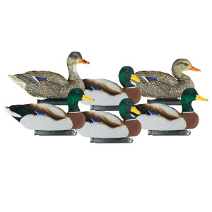 6 Pack X Treme Fully Flocked Mallard Decoys by Dakota Decoy Company