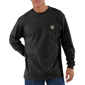 Men's Loose Fit Heavyweight Pocket Long Sleeve Workwear Tee Shirt by Carhartt
