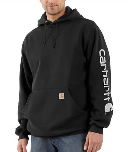 Loose Fit Midweight Logo Sleeve Graphic Hoody by Carhartt Loose Fit Midweight Logo Sleeve Graphic Hoody by Carhartt