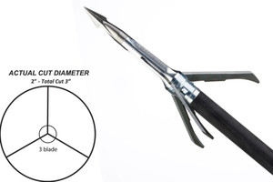 100gr Pro Series Whitetail Special 3 Blade Broadhead by Grim Reaper