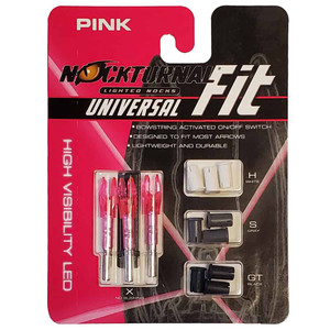 3 Pack Pink FIT Universal Size Lighted Nocks by Nockturnal 3 Pack Pink FIT Universal Size Lighted Nocks by Nockturnal