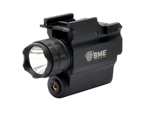 Picatinny Rail Weapon Light & Red Laser Pointer by SME