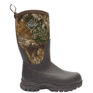 Kids Brown and Realtree Edge Rugged II Rubber Boots by Muck