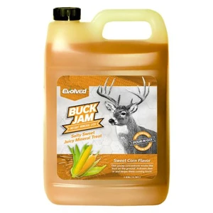 1 Gallon Sweet Corn Flavored Buck Jam Liquid Attractant Jug by Evolved