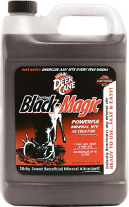 1 Gallon Deer Cane Black Magic Liquid Attractant Jug by Evolved