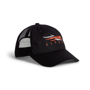 Men's Icon Lo Pro Trucker Hat by Sitka - Sitka Black Men's Icon Lo Pro Trucker Hat by Sitka - Sitka Black