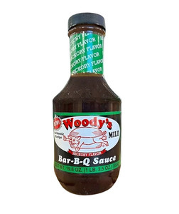 20 oz. Mild Hickory Flavored BBQ Sauce by Woody's 20 oz. Mild Hickory Flavored BBQ Sauce by Woody's