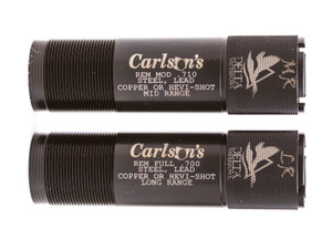 Carlson's Delta Waterfowl 2 Pack 12 Gauge Medium and Long Range Waterfowl Choke Extended Non-Ported for RemChoke Carlson's Delta Waterfowl 2 Pack 12 Gauge Medium and Long Range Waterfowl Choke Extended Non-Ported for RemChoke