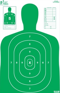 23 in. / 35 in. B27 Green Silhouette Targets in 5 Pack by Pro-Shot 23 in. / 35 in. B27 Green Silhouette Targets in 5 Pack by Pro-Shot