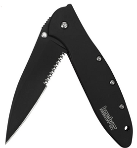 Kershaw Leek Serrated - Black Kershaw Leek Serrated - Black