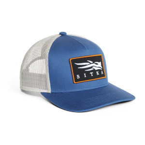Icon Patch Hi Pro Trucker Hat, by Sitka - Starlight Blue Front Icon Patch Hi Pro Trucker Hat, by Sitka - Starlight Blue Front