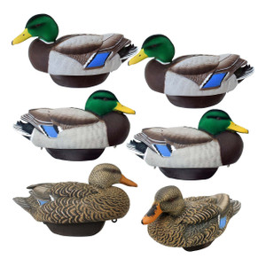6 Pack of HydroFoam Flocked Mallard Drake Decoys by Heyday 6 Pack of HydroFoam Flocked Mallard Drake Decoys by Heyday