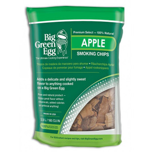 Premium Apple Wood Smoking Chips by Big Green Egg