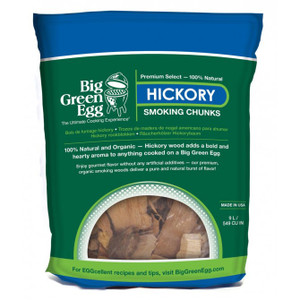 Premium Hickory Wood Smoking Chunks by Big Green Egg Premium Hickory Wood Smoking Chunks by Big Green Egg