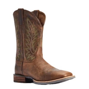 Men's Ridin High Western Leather Square Toe Boots by Ariat