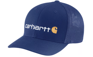 Carhartt, Inc Rugged Flex Fitted Canvas Mesh Back Hat - Scout Blue Carhartt, Inc Rugged Flex Fitted Canvas Mesh Back Hat - Scout Blue