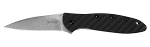 Leek CPM 154 Carbon Fiber Folding Knife in Stonewash by Kershaw